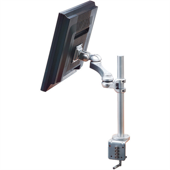 Кронштейн ROLINE Single LCD Monitor Arm - 3 Joints - Desk Clamp - 10 kg - 75 x 75 mm - 100 x 100 mm - Silver