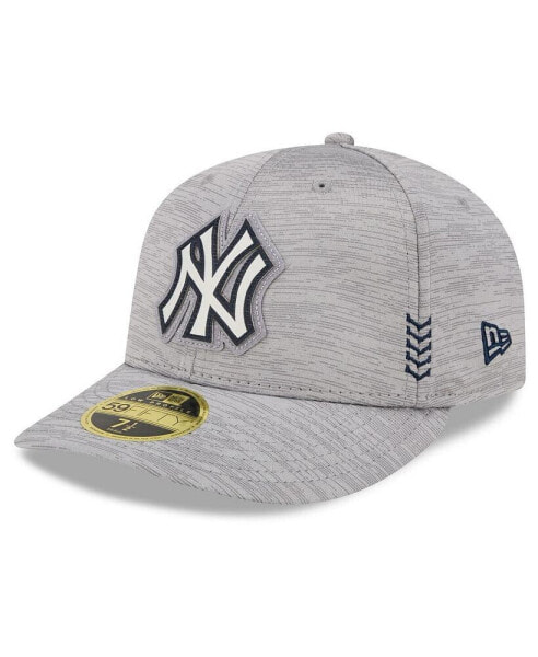 Men's Gray New York Yankees 2024 Clubhouse Low Profile 59FIFTY Fitted Hat