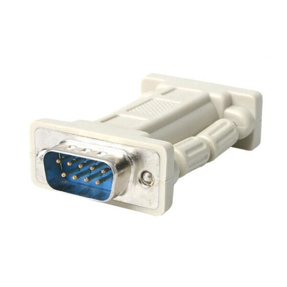 StarTech.com DB9 RS232 Serial Null Modem Adapter - M/F - DB9 - DB9 - Grey