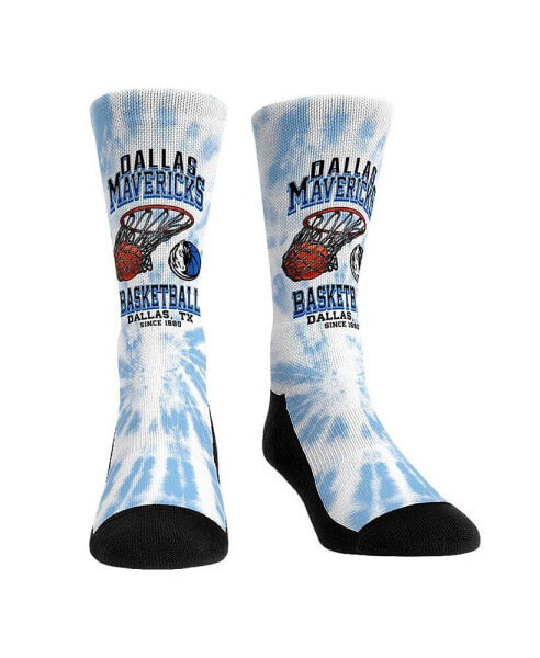 Men's and Women's Socks Dallas Mavericks Vintage-Like Hoop Crew Socks