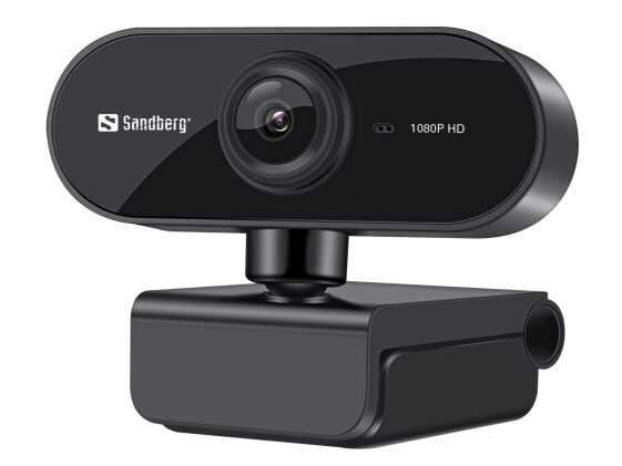 SANDBERG USB Webcam Flex 1080P HD - 2 MP - 1920 x 1080 pixels - Full HD - 30 fps - USB - Black