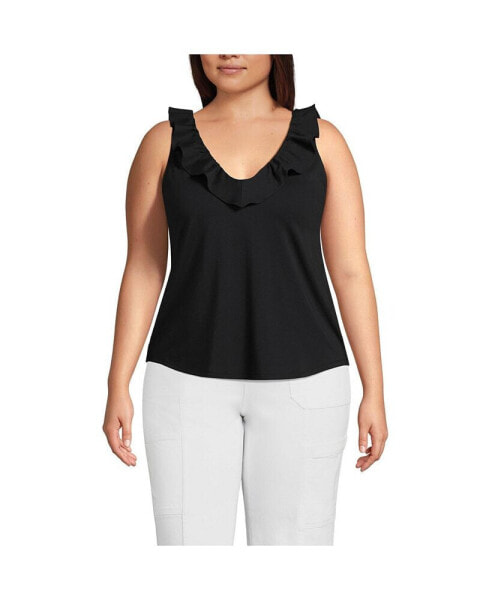 Plus Size Lightweight Jersey Tank Top