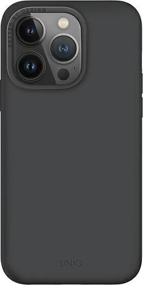 Uniq UNIQ etui Lino Hue do iPhone 14 Pro 6,1" Magclick Charging szary/charcoal grey