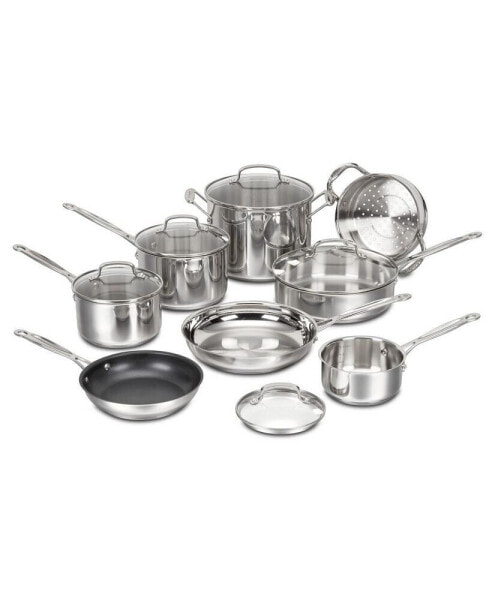 Chef's Classic Stainless Steel 13 Piece Cookware Set