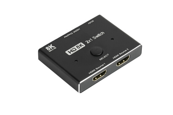 Good Connections HDMI Switcher - HDMI - Black - Metal - 7680 x 4320 - Data - Gold