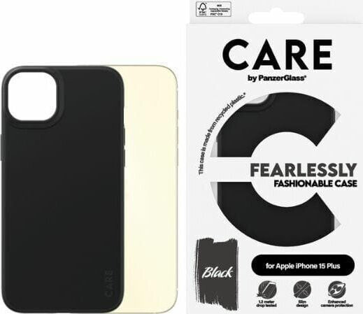 PanzerGlass CARE by PanzerGlass Fearlessly Fashionable Case iPhone 15 Plus 6,7" czarny/black 1431