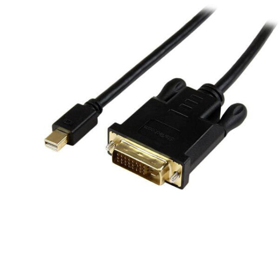 StarTech.com 3ft (0.9m) Mini DisplayPort to DVI Cable - Active Mini DP to DVI Adapter Cable - 1080p Video - mDP 1.2 to DVI-D Single Link - mDP or Thunderbolt 1/2 Mac/PC to DVI Monitor - 0.9 m - Mini DisplayPort - DVI-D - Male - Male - Straight