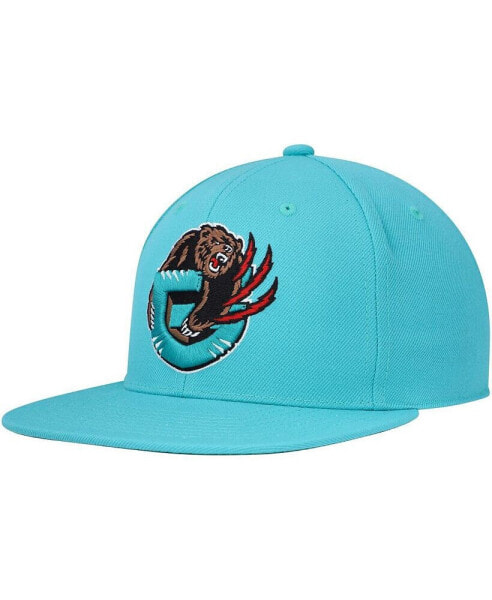 Бейсболка с козырьком Mitchell & Ness Vancouver Grizzlies Turquoise Hardwood Classics MVP Team Ground 2.0