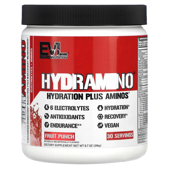 Посттренировочный комплекс Evlution Nutrition HydrAmino, апельсин-манго, 237 г (8.4 унции)