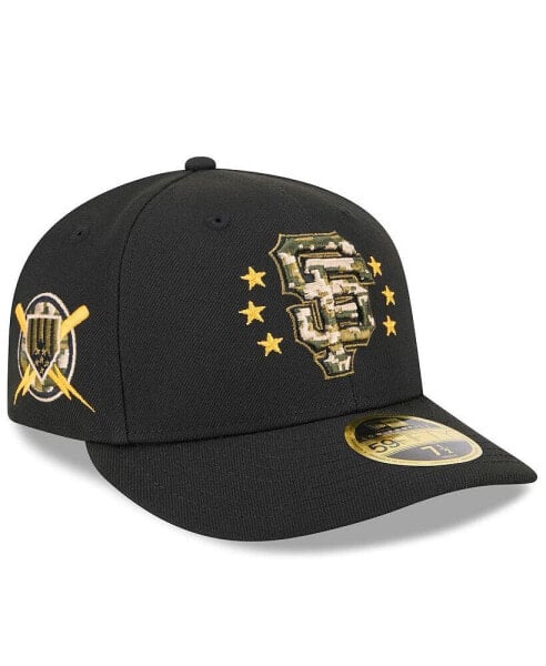 Men's Black San Francisco Giants 2024 Armed Forces Day Low Profile 59FIFTY Fitted Hat