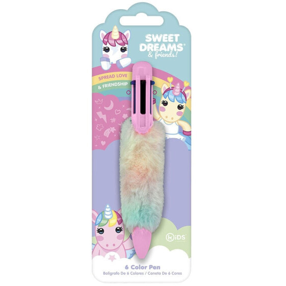 SWEET DREAMS Pen 6 Colours Unicorn Plush Unicorn