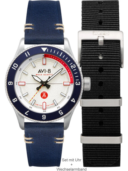 Часы и аксессуары AVI-8 AV-4103-03 Tuskegee Airmen Часы ограниченного издания для мужчин 40мм 5ATM