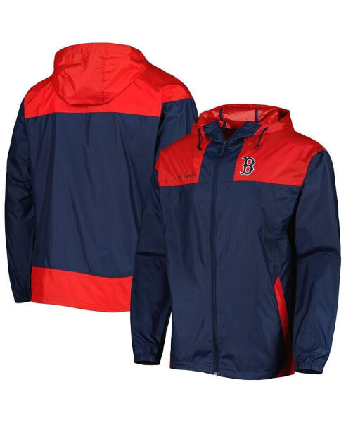 Men's Navy, Red Boston Red Sox Omni-Shade Flash Forward Challenger Full-Zip Windbreaker Jacket