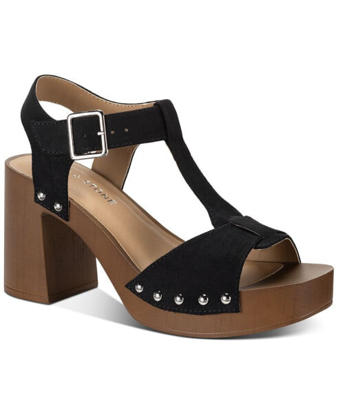 Women's Twinniee T-Strap Studded Platform Sandals, Created for Macy's