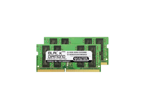 Black Diamond Memory 16GB (2 x 8GB) 260-Pin DDR4 SO-DIMM DDR4 2933 (PC4 23400) L