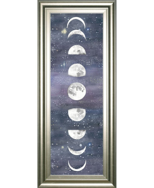 Moon Chart Il by Naomi Mccavitt Framed Print Wall Art - 18" x 42"