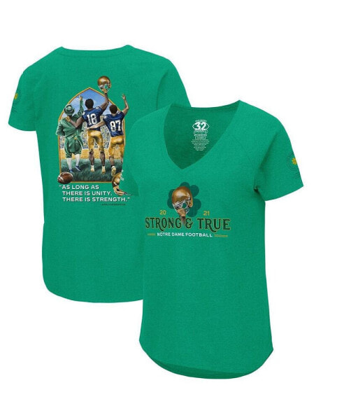 Футболка женская Colosseum Notre Dame Fighting Irish 2021 The Shirt зеленая