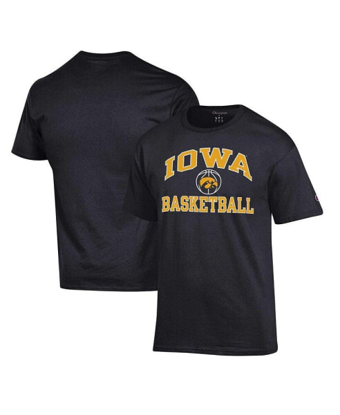 Men's Black Iowa Hawkeyes Basketball Icon T-shirt