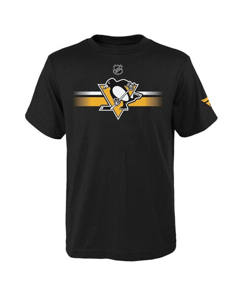 Футболка для малышей Fanatics Pittsburgh Penguins черного цвета