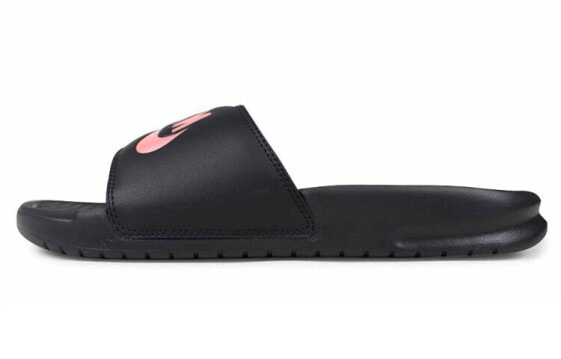 Спортивные шлепанцы Nike Benassi Benassi Slides черные розово-золотые 343881-007
