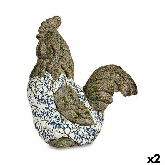 Декоративная фигурка для сада Петух полистоун 22,5 x 46 x 41,5 cm (2 штук)