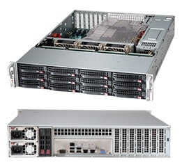 Supermicro SuperChassis 826BAC4-R1K23LPB - Rack - Server - Black - ATX - EATX - 2U - 1200 W