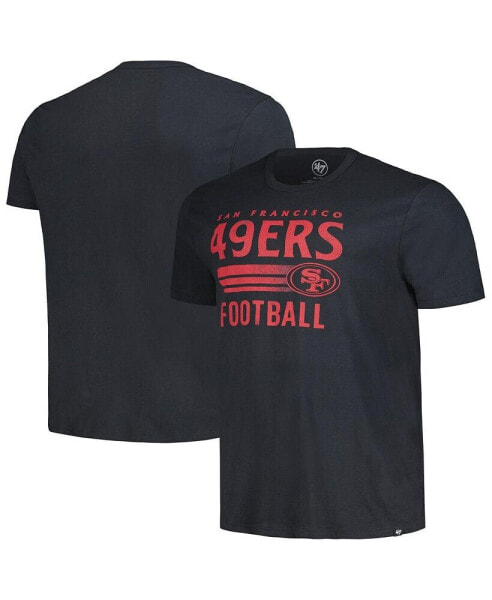 Men's Black Distressed San Francisco 49ers Rider Franklin T-shirt