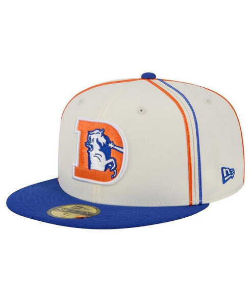 Men's Cream Denver Broncos Soutache 59FIFTY Fitted Hat