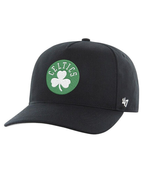 Men's Black Boston Celtics Logo Hitch Adjustable Hat