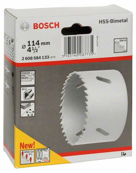 Bosch Lochsäge HSS-Bimetall für Standardadapter 114 mm, 4 1/2"