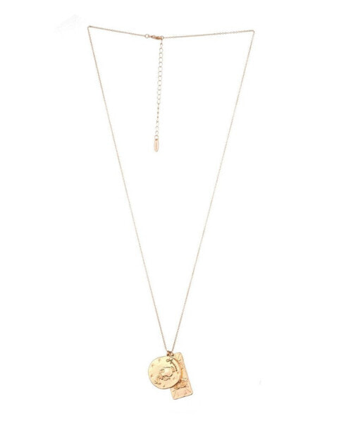 ETTIKA women's Zodiac Double Charm Necklace