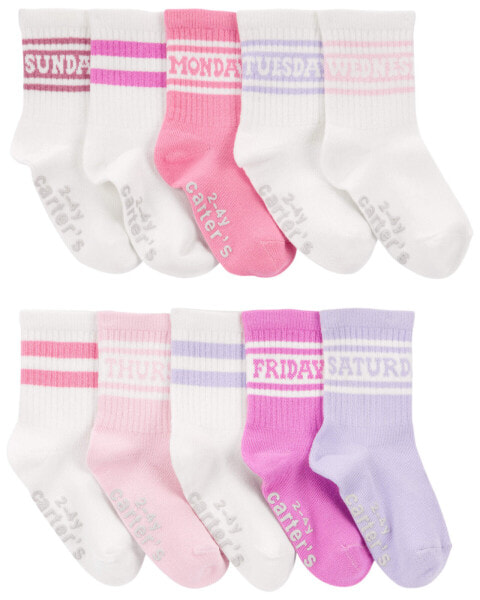 Toddler 10-Pack Crew Socks 2T-4T