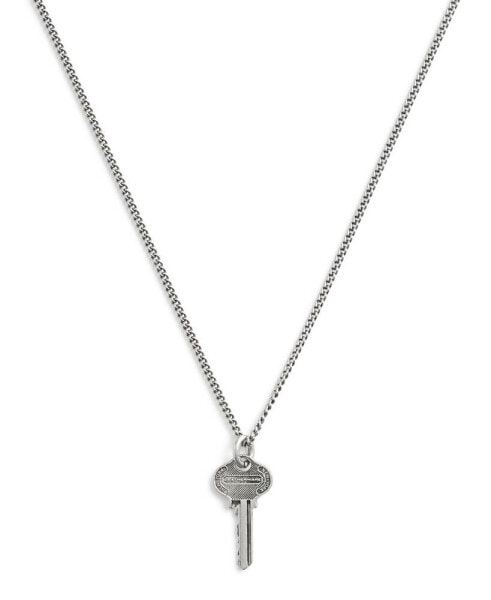 Men's Sterling Silver Signature Key Pendant Necklace