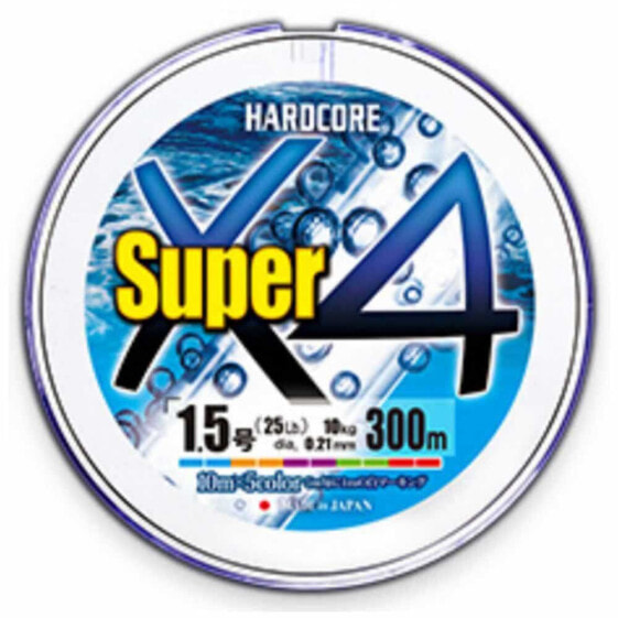 Плетеный шнур для рыбалки DUEL Hardcore Super X4 300 м