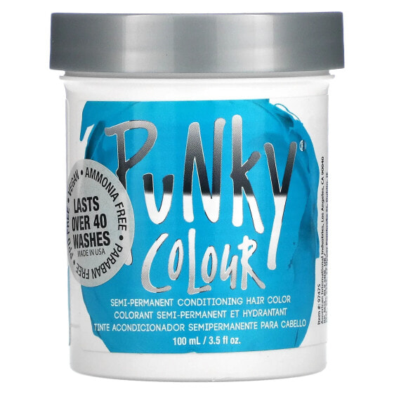 Semi-Permanent Conditioning Hair Color, Turquoise, 3.5 fl oz (100 ml)