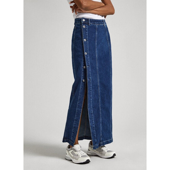 PEPE JEANS Midi Sculpt Denim Skirt