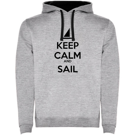 KRUSKIS Keep Calm And Sail Two-Colour hoodie