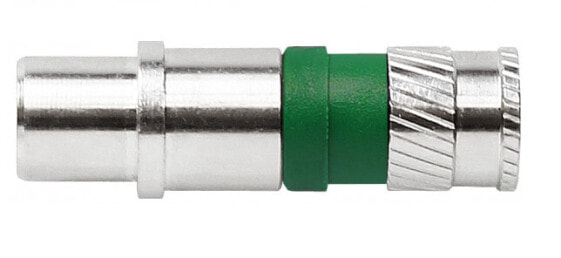 axing CKS00748 - BNC - IEC - Male - Green - Stainless steel - 100 pc(s)
