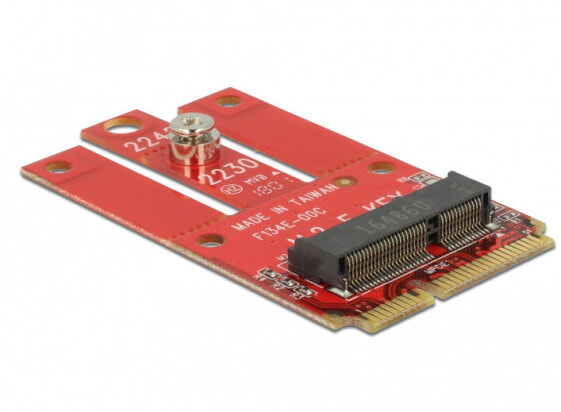 Delock 63909 - Mini PCI Express - M.2 - Full-height - Red - Windows 10 - Windows 7 - Windows 8 - Windows 8.1 - 30 mm