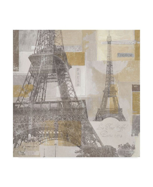 Lisa Audit 'Eiffel Tower III' Canvas Art - 18" x 18"