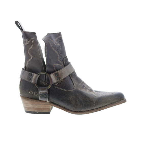 Bed Stu Canada F331014 Womens Gray Leather Zipper Ankle & Booties Boots
