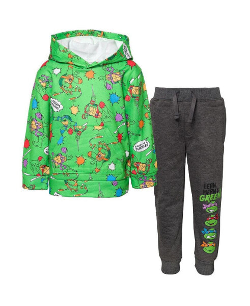 Boys Fleece Pullover Hoodie and Pants Outfit Set to (2T - 18-20)