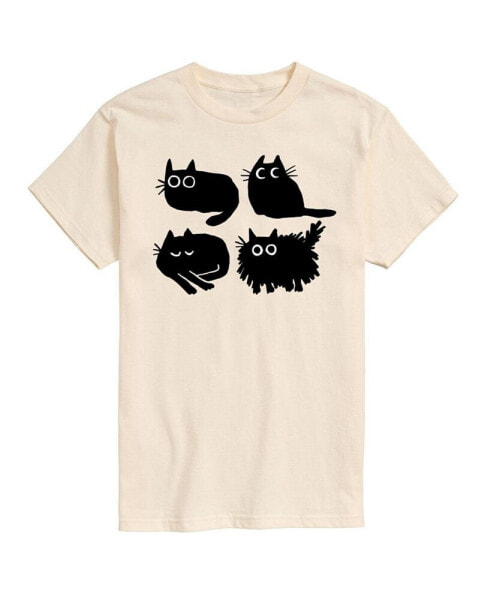 Hybrid Apparel Trendy Juniors Cat Grid Graphic Tee