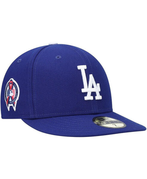 Men's Royal Los Angeles Dodgers 9/11 Memorial Side Patch 59FIFTY Fitted Hat