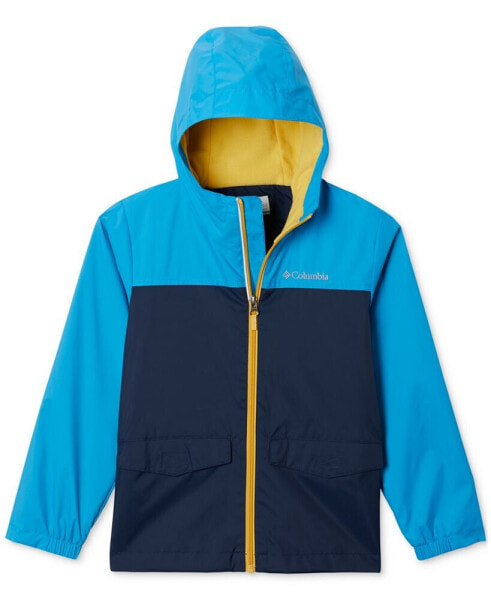 Big Boys Rain-Zilla Fleece-Lined Full-Zip Hooded Rain Jacket