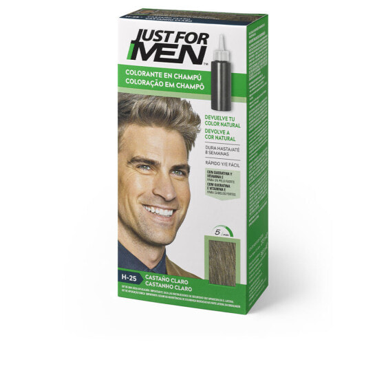 Just For Men Shampoo Haircolor Light Brown Мужской красящий шампунь, оттенок светло-каштановый 30 мл