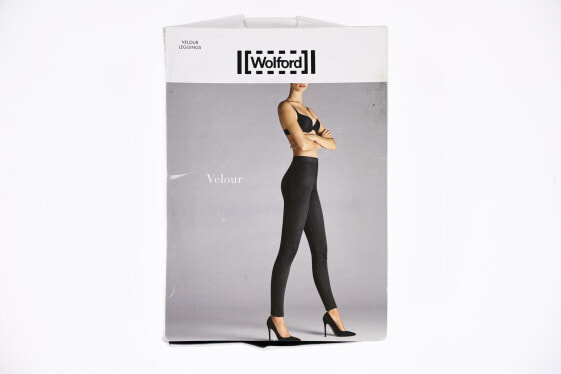 Wolford 171747 Womens Velour Ankle Length Leggings Black Size 34/ US 4
