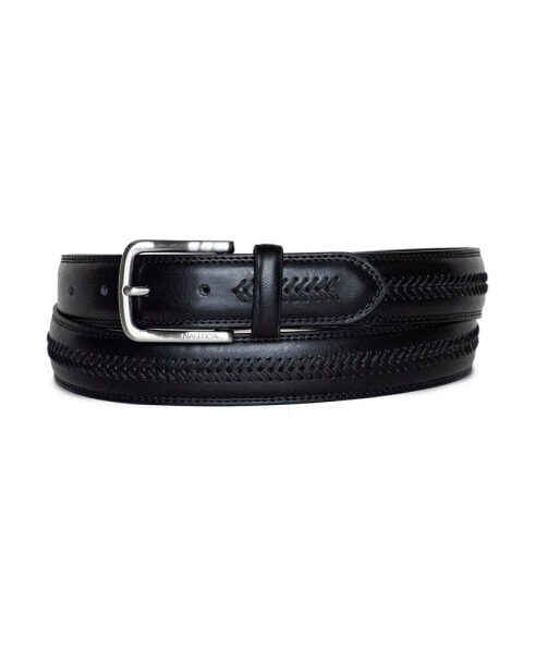 Men's Leather Belt with Lacing