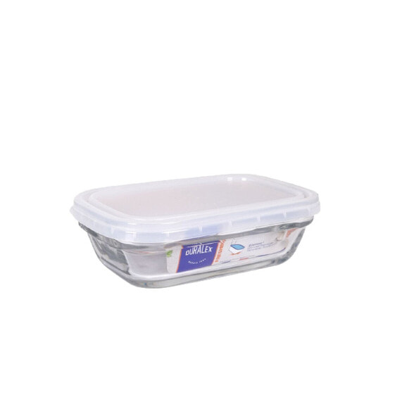 Прямоугольная коробочка для завтрака с крышкой Duralex Freshbox 400 ml Прозрачный Прямоугольный