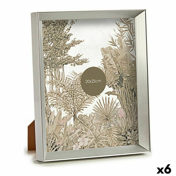 Фоторамка серебристая Gift Decor Photo frame Silver Plastic Glass (22,3 x 3,5 x 27,3 cm) (6 штук)